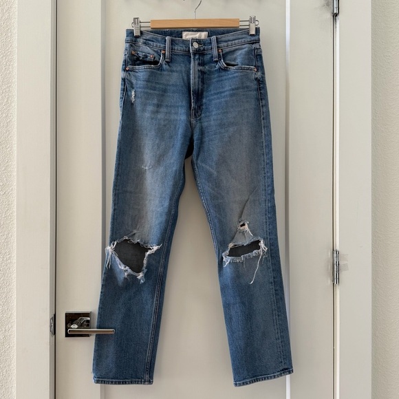 MOTHER Superior High Waisted Rider Ankle Jeans Far Beyond The Sky Size 28 - Picture 2 of 11